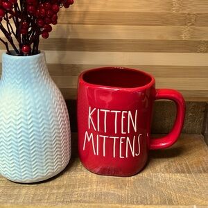 Rae Dunn Red “KITTEN MITTENS” Mug